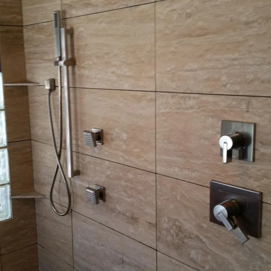 Shower fixture installation for Water Heater Replacement in Austin